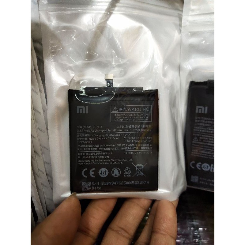 baterai ORI Xiaomi redmi 5A BN34 batre baterai redmi 5A BN34
