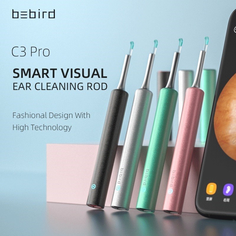 Bebird Smart Visual Ear Stick Kamera Endoscope HD Pembersih Telinga - C3 - White