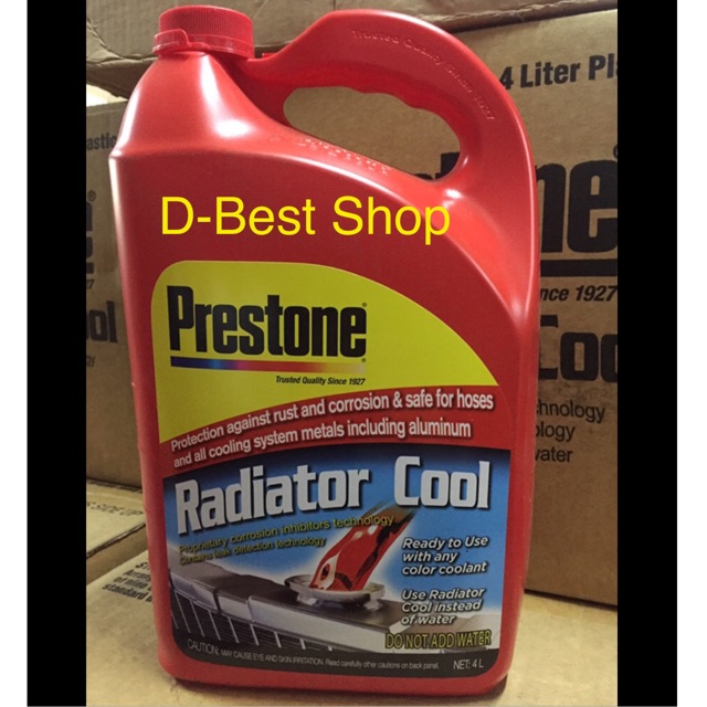 Air radiator prestone cairan merah - 4 liter