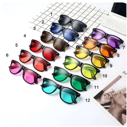 ( Fy ) COD TERMURAH KACAMATA IMPORT  FASHION NEW SUNGLASSES WANITA&amp;PRIA KACAMATA HITAM IMPORT