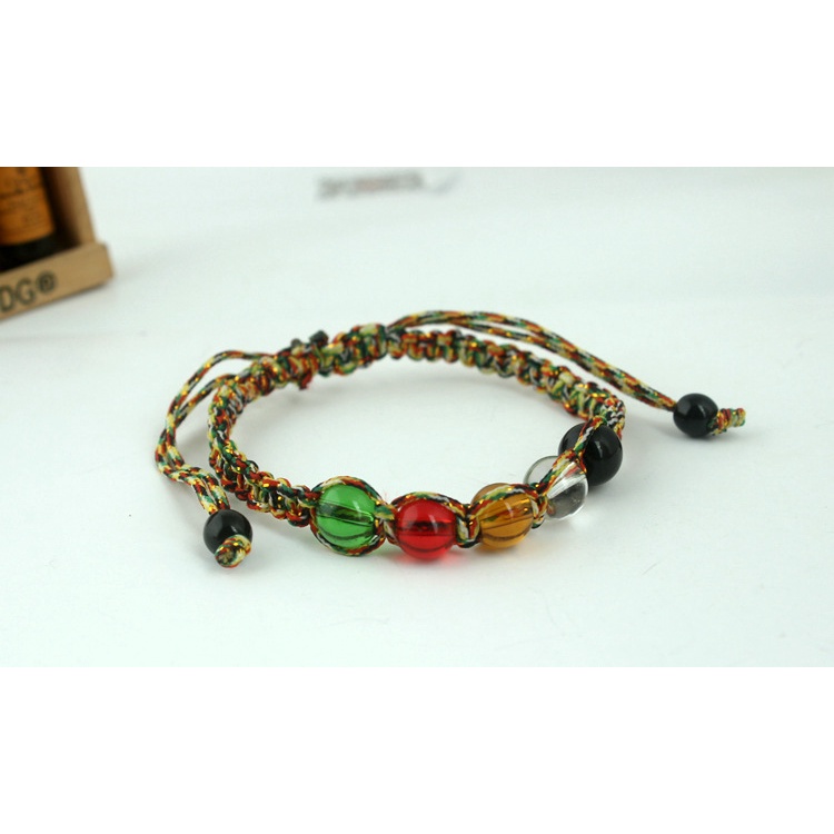 S107 warna kristal Gelang adjustable anyaman yoga gelang kesehatan gelang