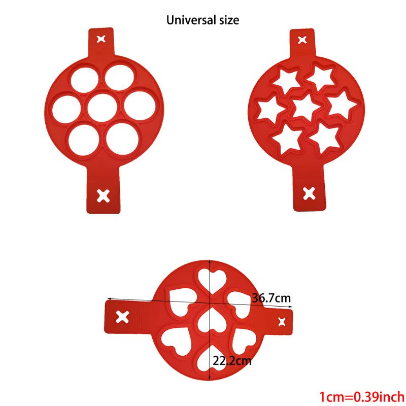 Cetakan Telur Goreng / Pancake Bahan Silikon Anti Lengket