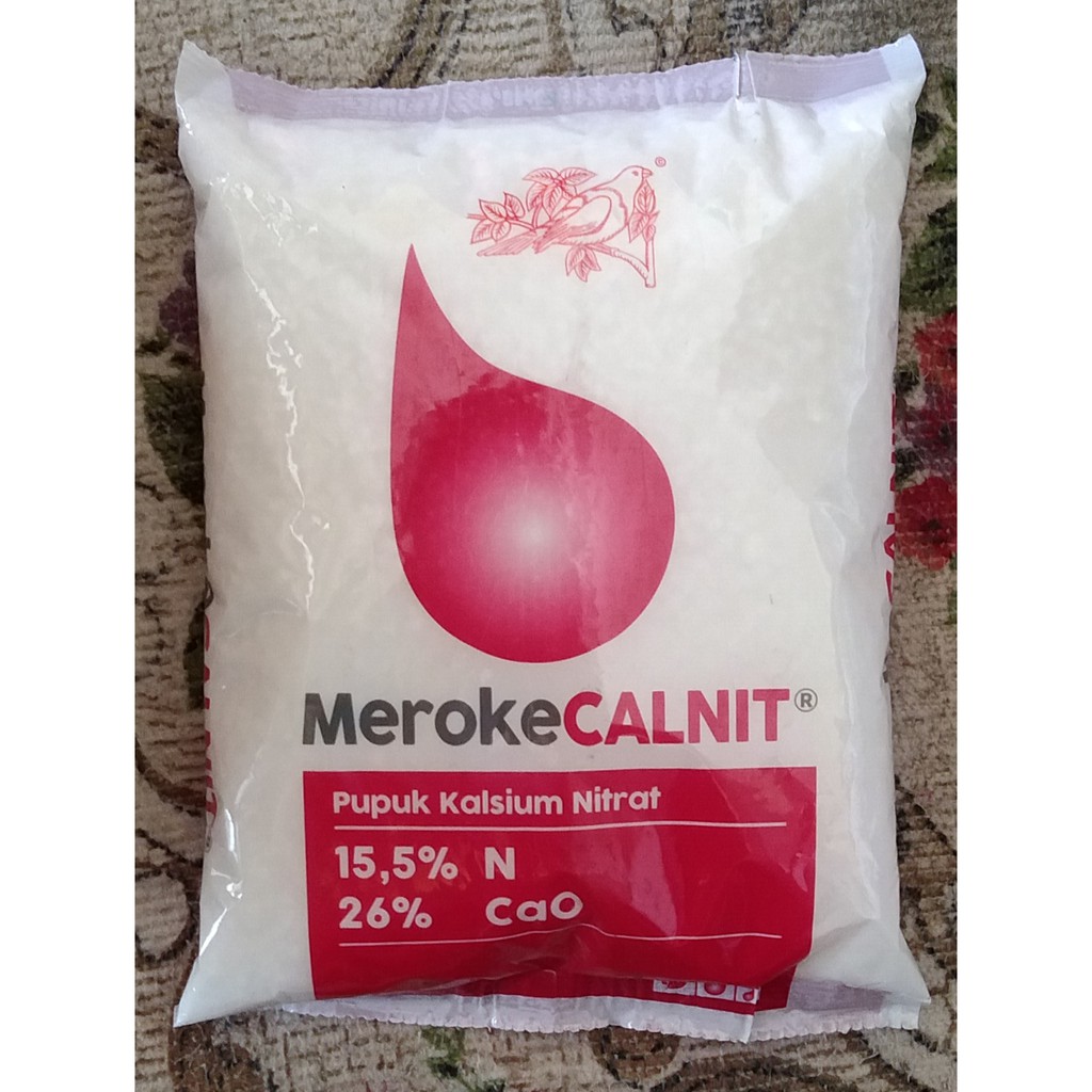 PUPUK MEROKE CALNIT CALSIUM NITRAT KEMASAN 1KG
