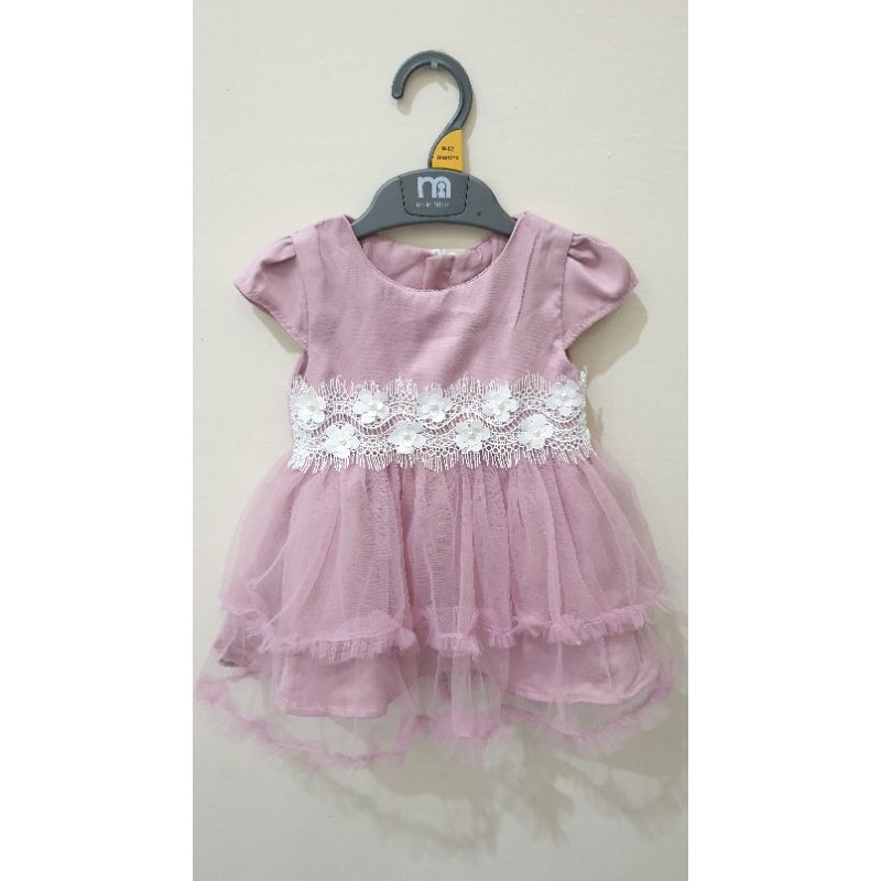 Dress pesta dusty pink