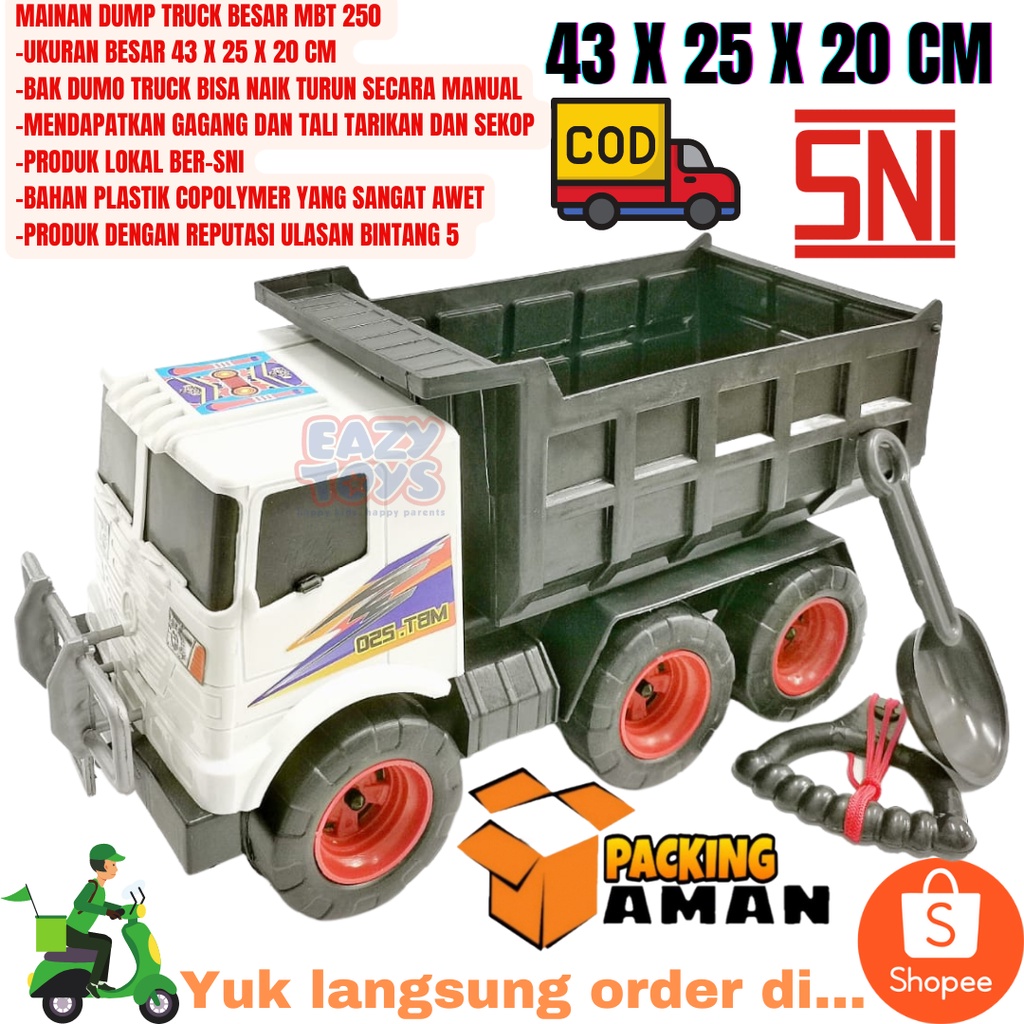 Mobil Truk Mainan Besar Dump Truck MBT 250 Truk Mainan Pengangkut