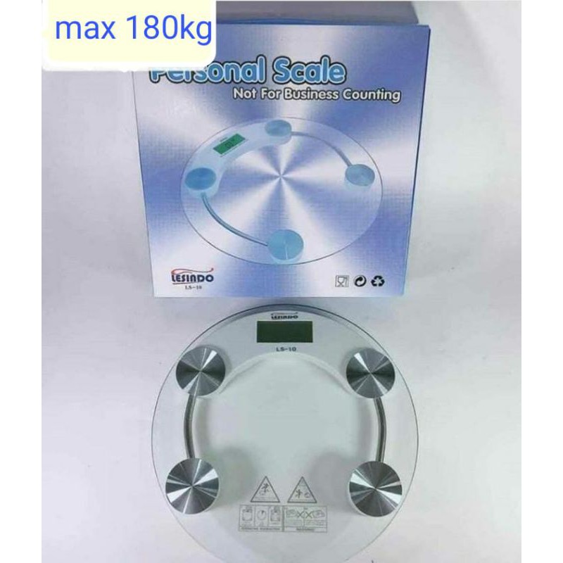 timbangan badan digital transparan
