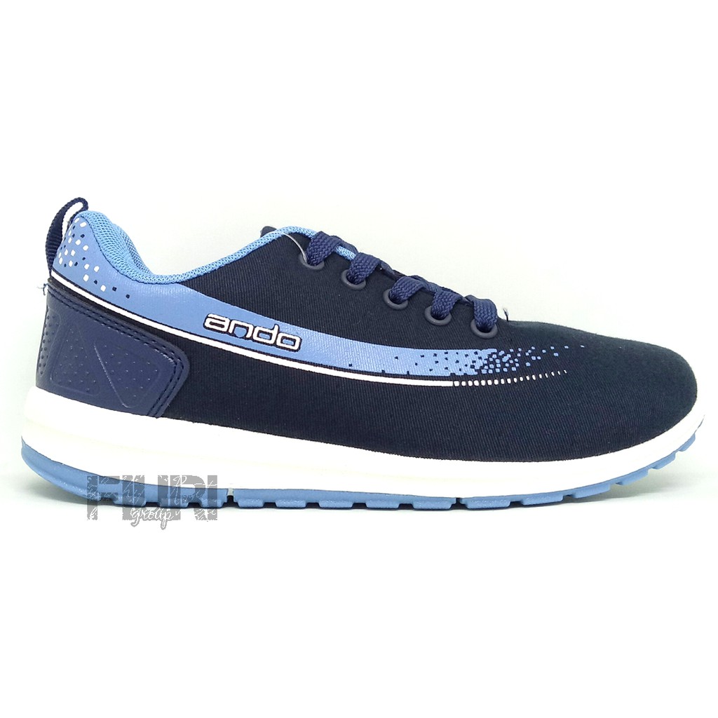 FIURI - ANDO ORIGINAL - ADELLINE 36-41 NAVY BIRU - SEPATU SNEAKERS SPORT KANVAS SOL KARET ANAK PEREMPUAN - SEPATU KETS FASHION TRENDY WANITA DEWASA - SEPATU OLAHRAGA LARI FITNES SENAM KERJA KULIAH BERTALI CEWEK MURAH PROMO DISKON BONUS KAOS KAKI