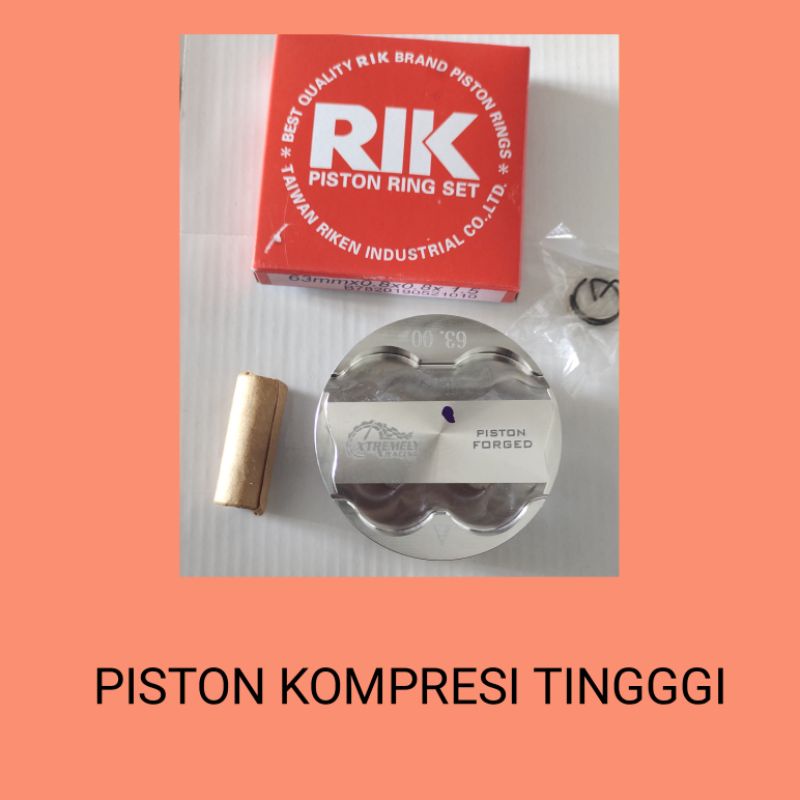 PISTON CASTING 57 60 62 63 65 68 JUPITER MX NEW OLD VIXION NVA NVL OLD R15V2 V1 XABRE NMAX AEROX R15VVA V3-Piston premium 62