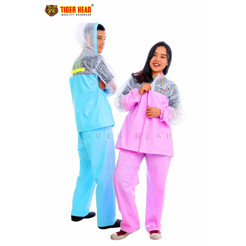 Jas Hujan Tiger Head 68203 Stelan GEMINI TIGERHEAD Wanita Baju Celana