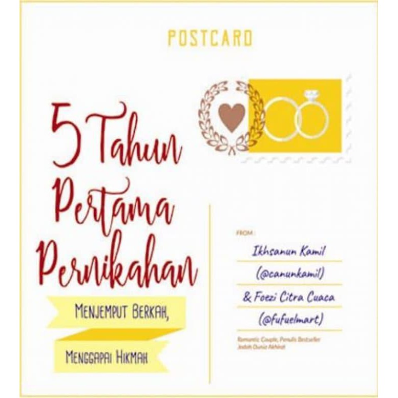 BUKU 5 TAHUN PERTAMA PERNIKAHAN MENJEMPUT BERKAH MENGGAPAI HIKMAH