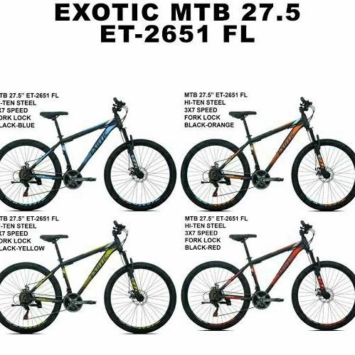 Sepeda Gunung / Mtb 27.5 Exotic 2651 Fl Goriandriko