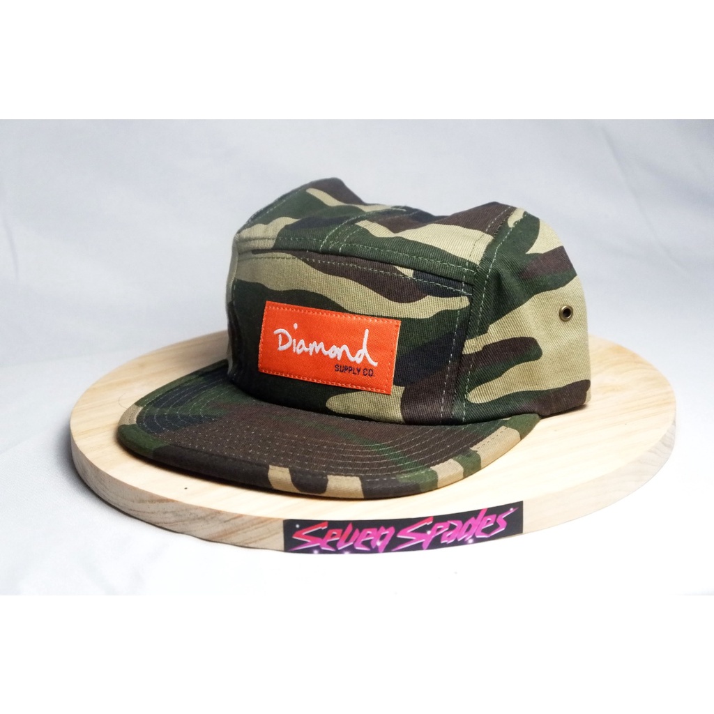 topi snapback 5 panel diamond