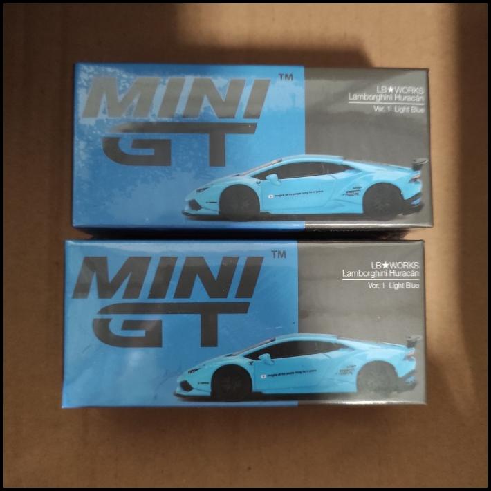 Mini Gt 189 Lb Works Lamborghini Huracan Ver.1 Light Blue