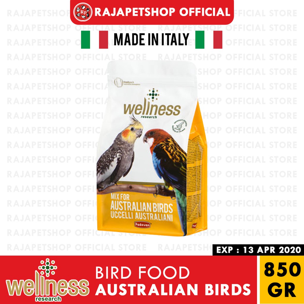 Italy Wellness Mix For Australian Birds 850 G Rajapetshop