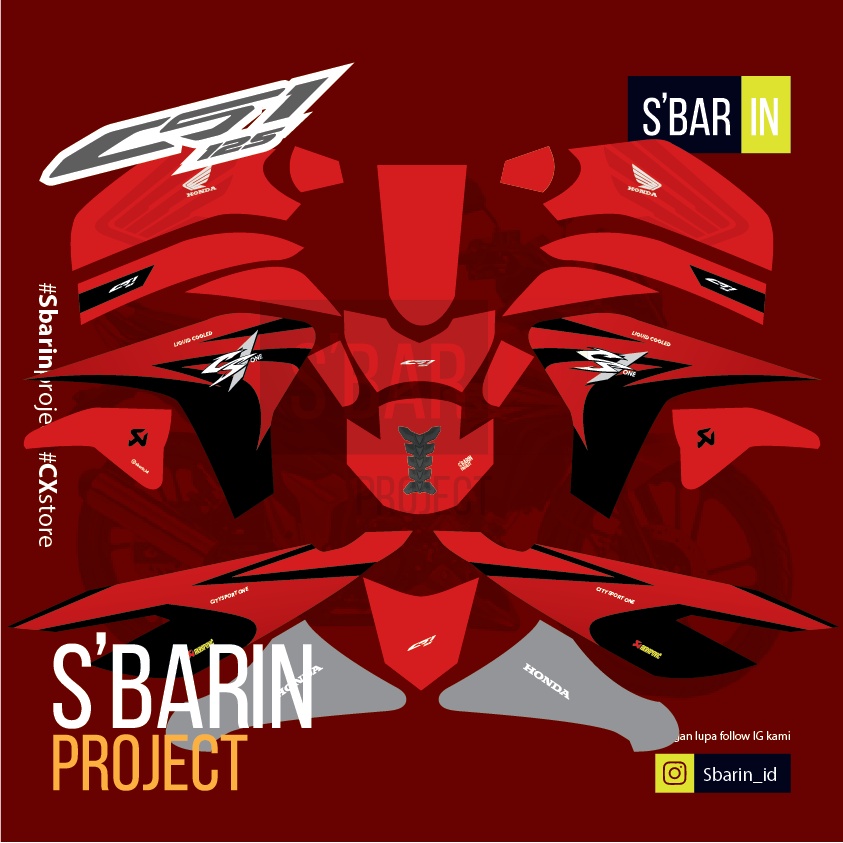 Decal Honda CS1 - Ori I Sbarin Project