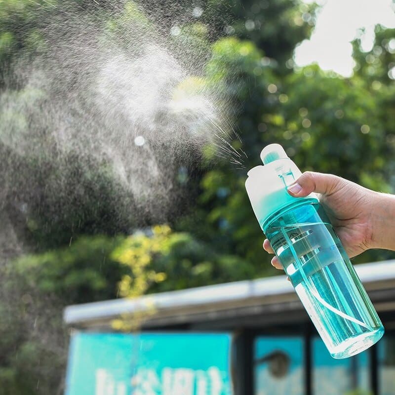 BOTOL MINUM SPRAY Segar Sepeda, Lari, Jogging, Yoga Sport Bottle 600ml