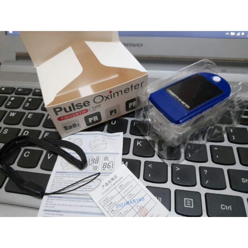 Pulse Oximeter Fingertip Original LK87 Alat Ukur Saturasi Kadar Oksigen Oxymeter Detak Jantung LK 87