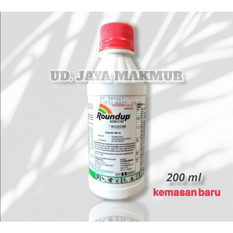 ROUNDUP 200 ML  OBAT RUMPUT/OBAT PEMBASMI RUMPUT/HERBISIDA  ROUNDUP/UNITOP / MATI SEAKAR AKARNYA