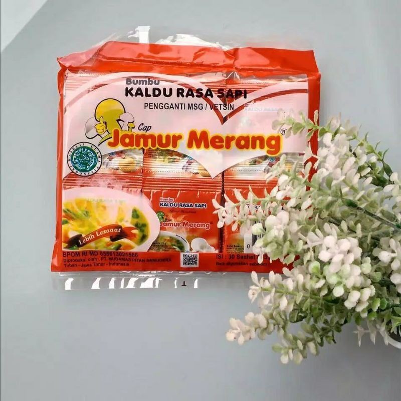 Kaldu Jamur merang non MSG Penyedap Rasa Halal 1 pack isi 30 sachet cocok untuk MPASI Bayi BEKASI