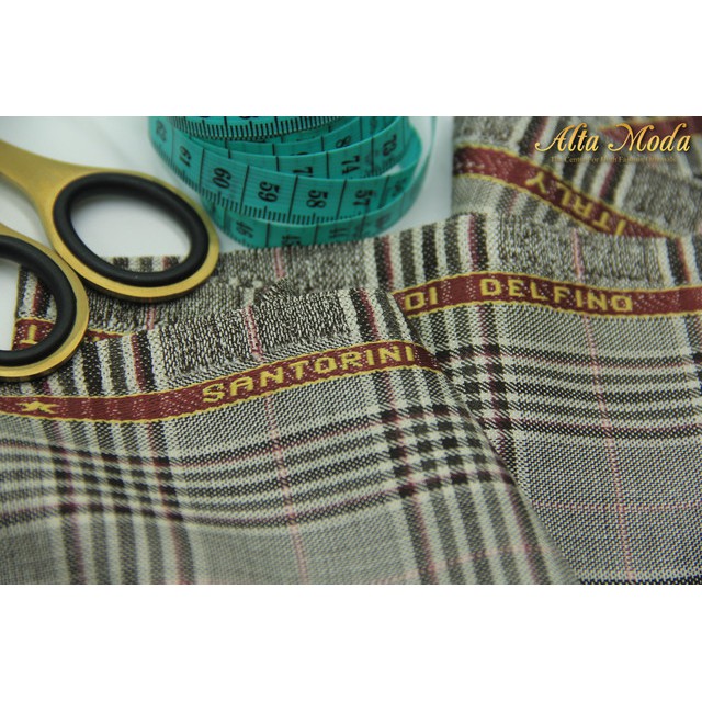

Alta Moda Jacketing Fratelli Tallia Di Delfino Khaki Checks(1M)