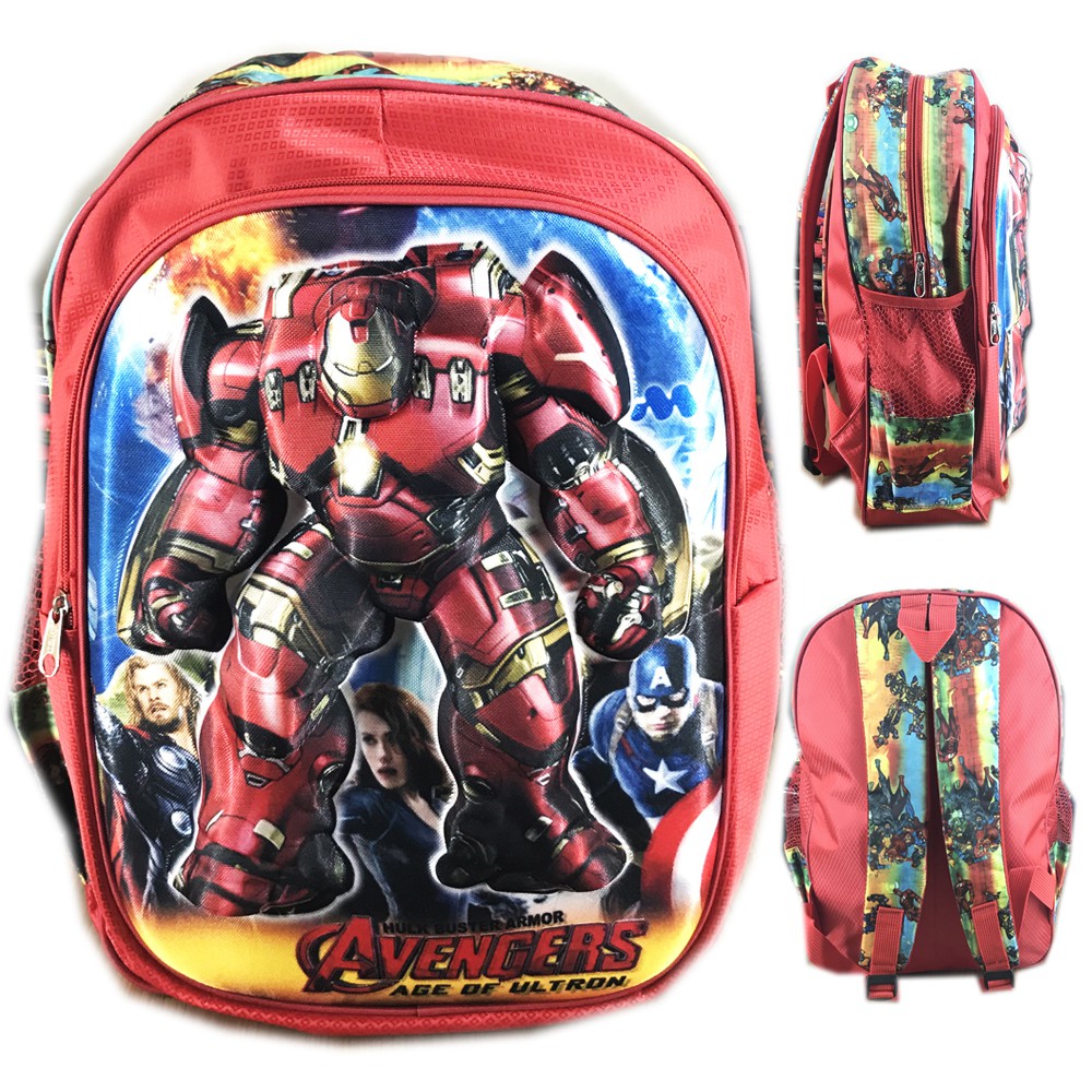 FREE ONGKIR + PROMO TERMURAH !!! Tas Ransel Sekolah SD Infinity War 3D Timbul Solid