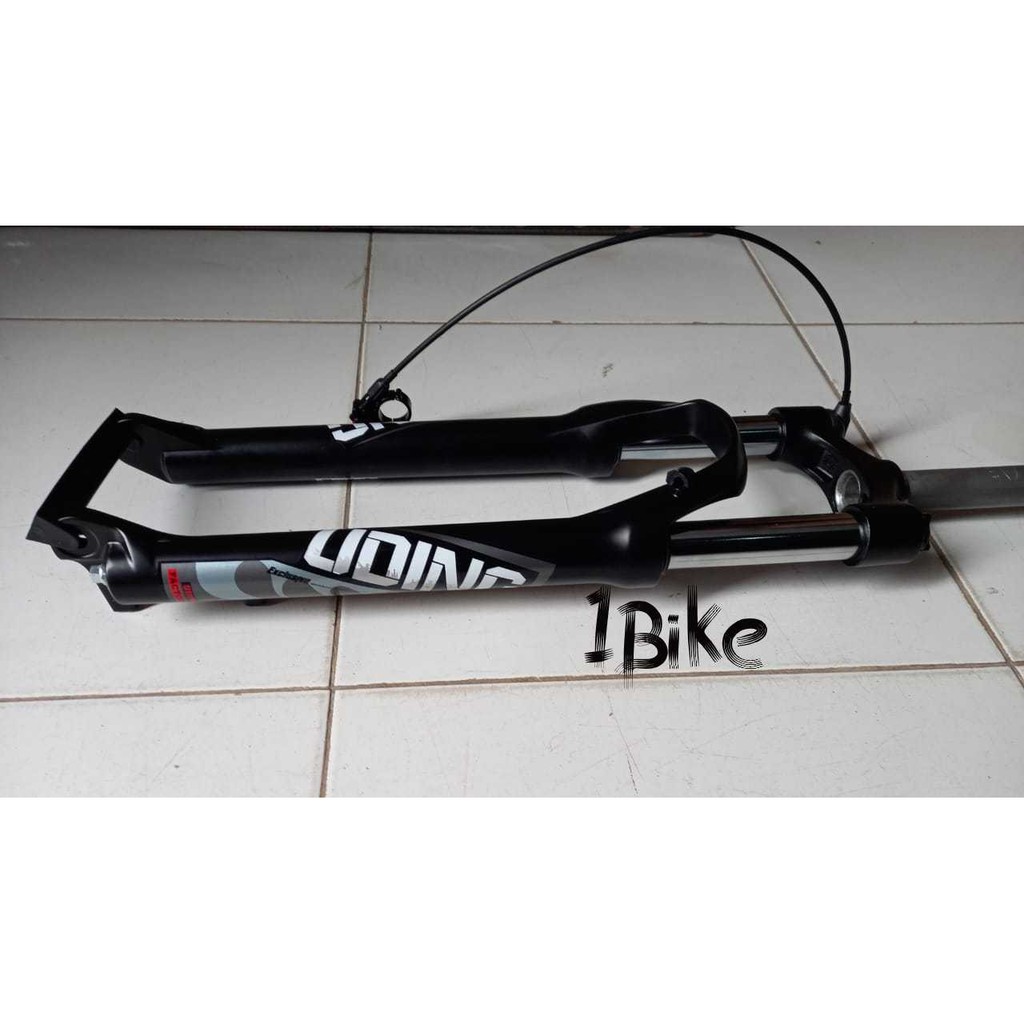 FORK SUSPENSI MTB UDING 27.5 TRAVEL 100 REMOTE LOCK OUT BLACK