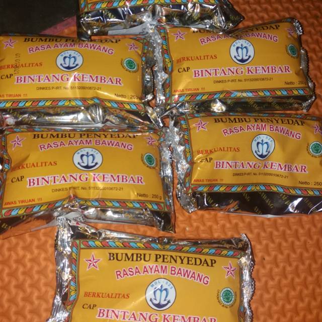 

Bumbu bintang kembar 250 g , gurih dan enak