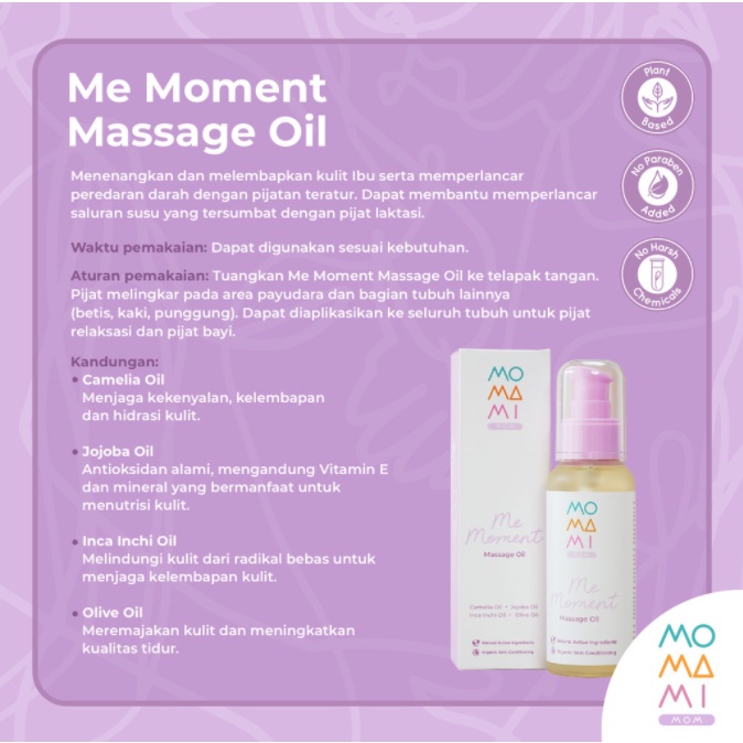 Momami Me Moment Massage Oil 100ml