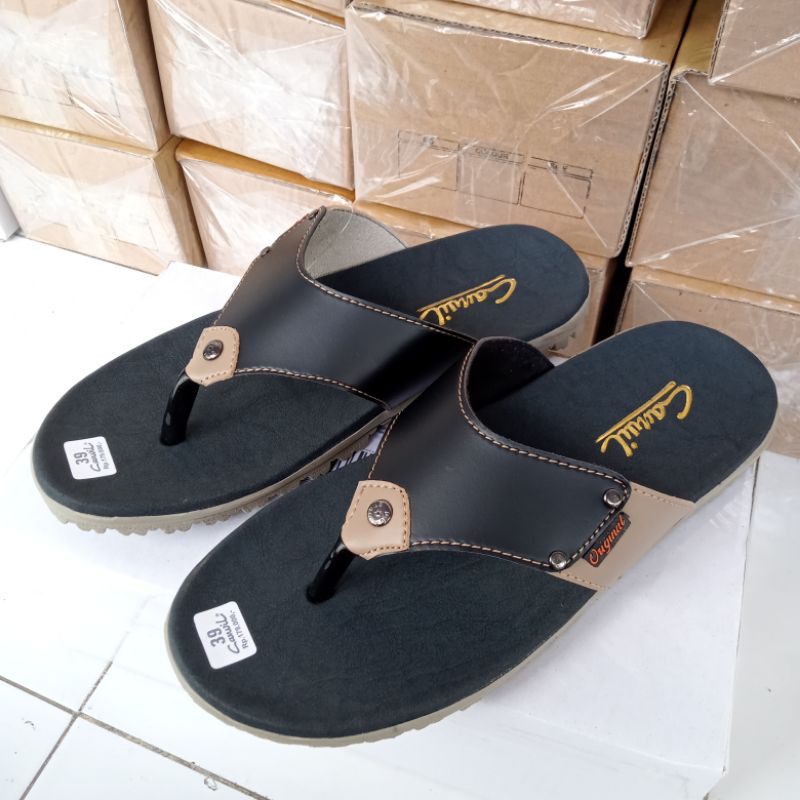 SANDAL KULIT PRIA / SANDAL PRIA  FASHION / SANDAL JEPIT PRIA CONTINO