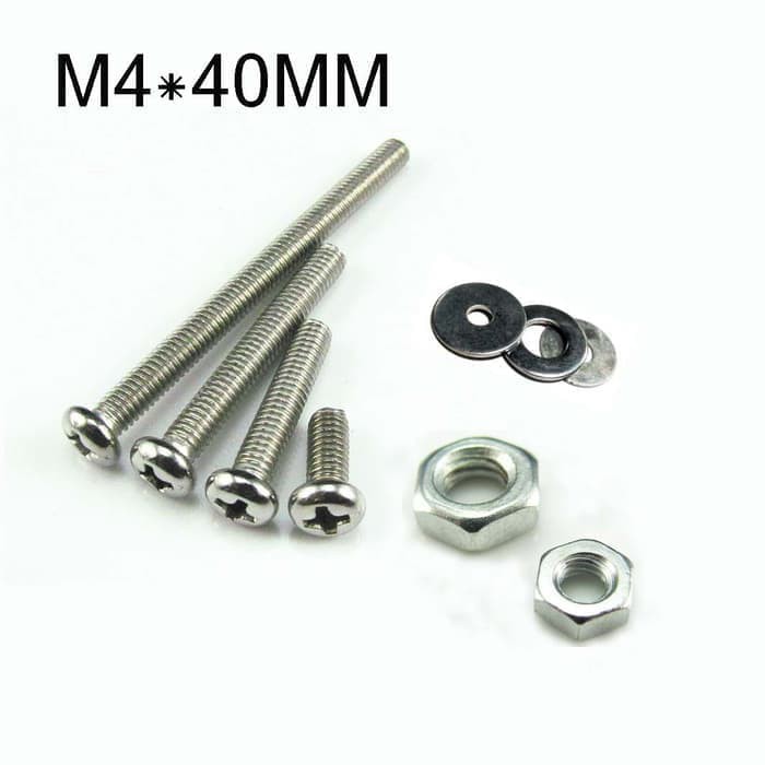 x5 Set Baut Mur Ring M4 L = 40MM AF12