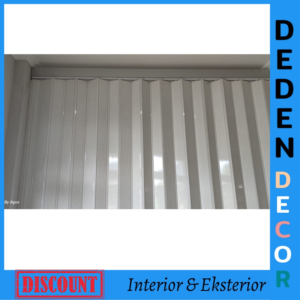 pvc folding door harga terjangkau|skat ruangan pvc folding door