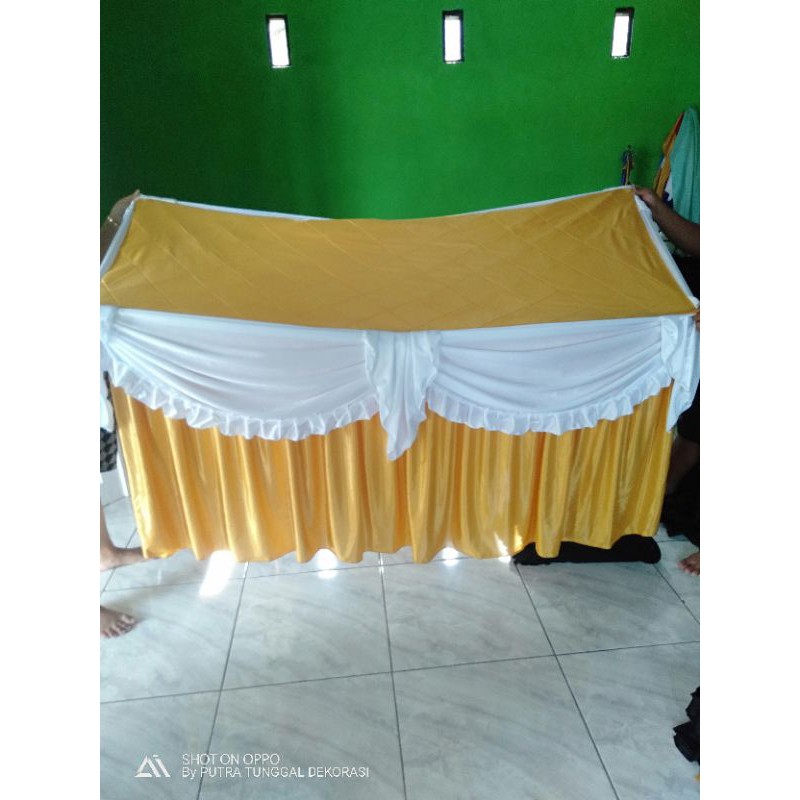 sarung meja prasmanan uk 120x80x75