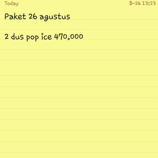 Paket 27 juli 2020