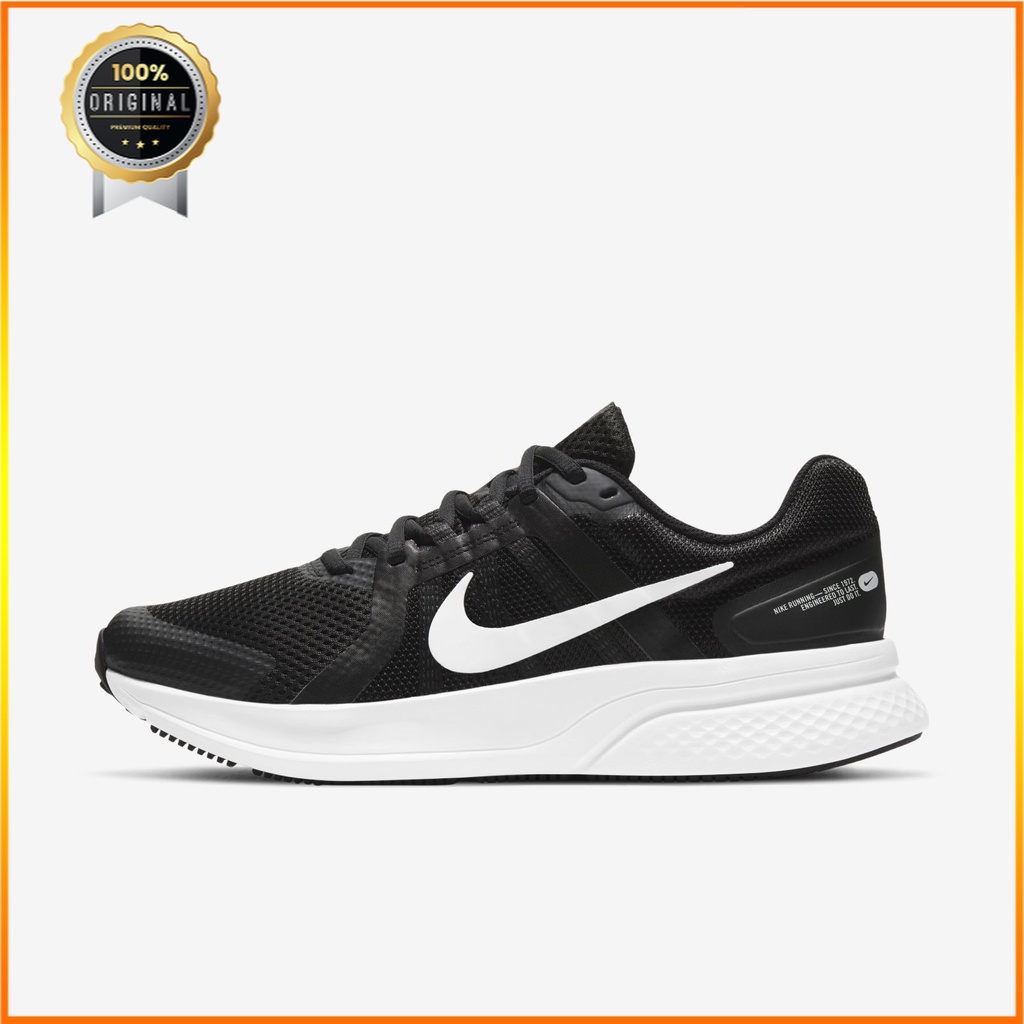 ORIGINAL Nike Sepatu Lari Pria Run Swift 2 - Hitam [CU3517-004]