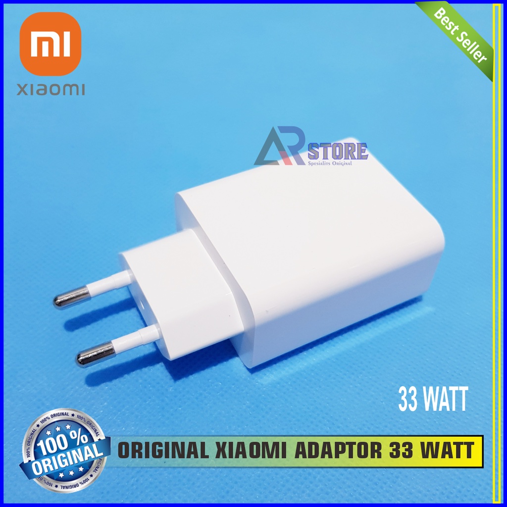 Adaptor Charger Xiaomi Redmi Note 10 Pro TURBO 33WATT Original 100%