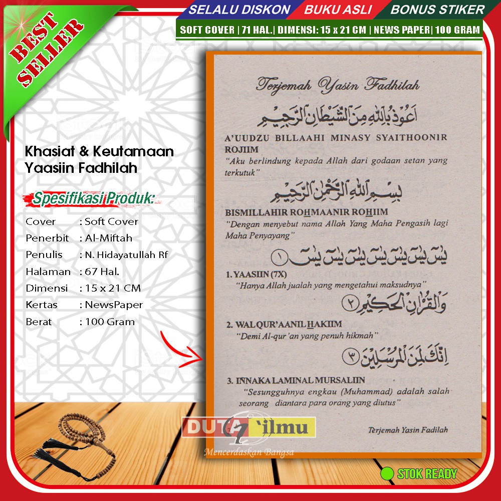 Bacaan Surat Yasin Fadilah Arab Dan Latin