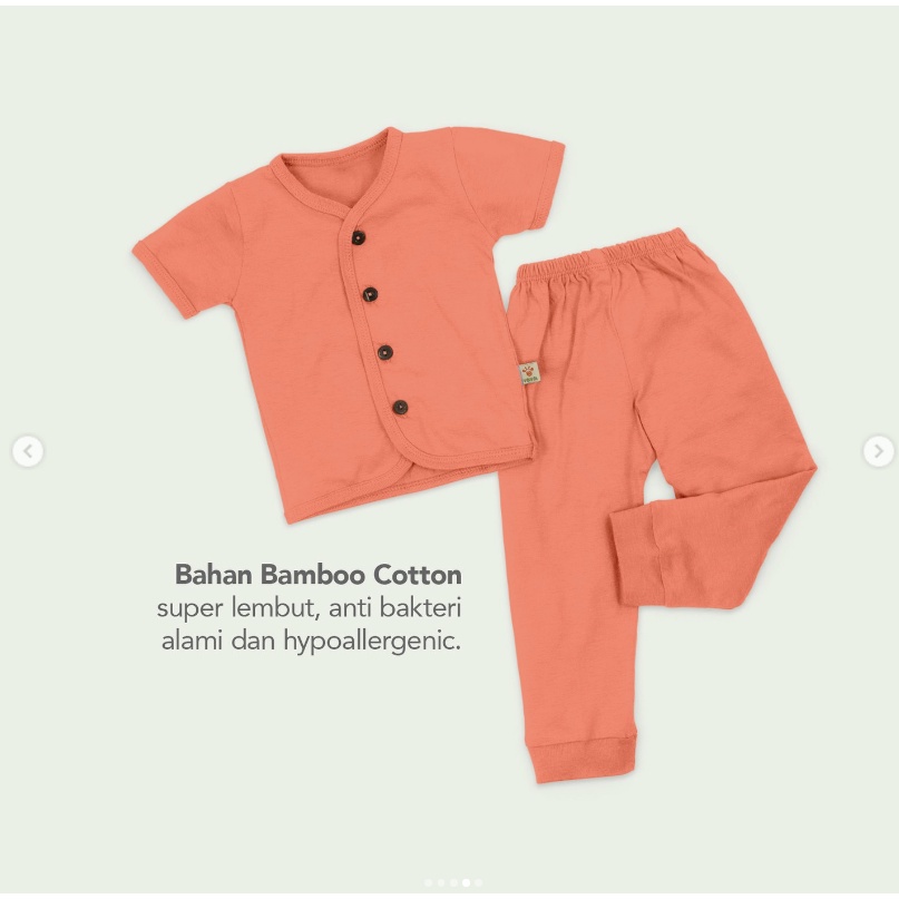 VELVET Stelan Pendek Panjang Celestial Piyama Bamboo Cotton  Size Newborn | S | M | L (1 stel/pack)