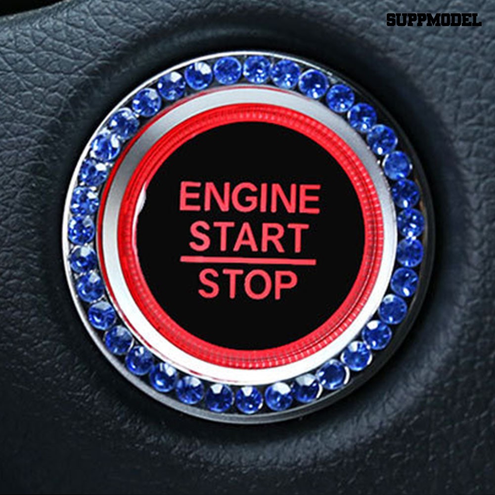 Supmodel Car Auto Engine Start Button Ignition Switch Decorative Ring Sticker Accessory