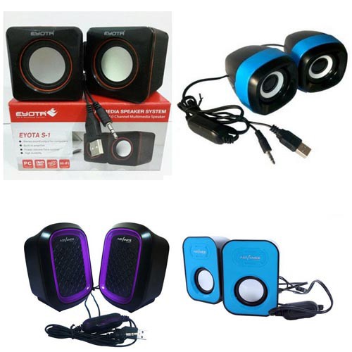 Trend-SPEAKER KOMPUTER PC / LAPTOP / NOTEBOOK / SPEAKER USB MINI MURAH ADVANCE DUO EYOTA S1 CLS 102 101