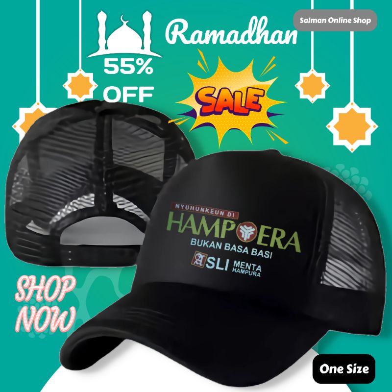 THR [TOPI HARI RAYA] SNAPBACK CAPS TRUCKER JARING KEKINIAN CEWEK COWOK LEBARAN / RAMADHAN 1443 H / T