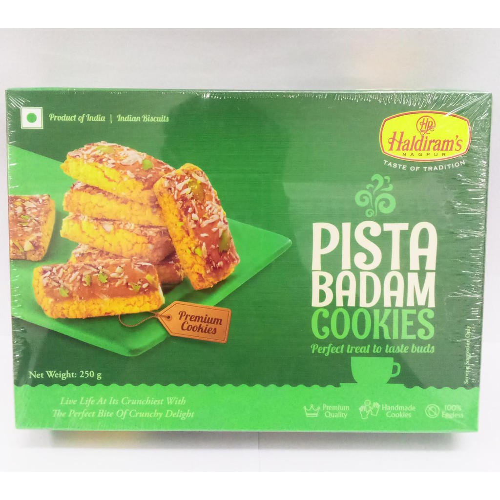 

HALDIRAMS PISTA BADAM COOKIE 250 GM