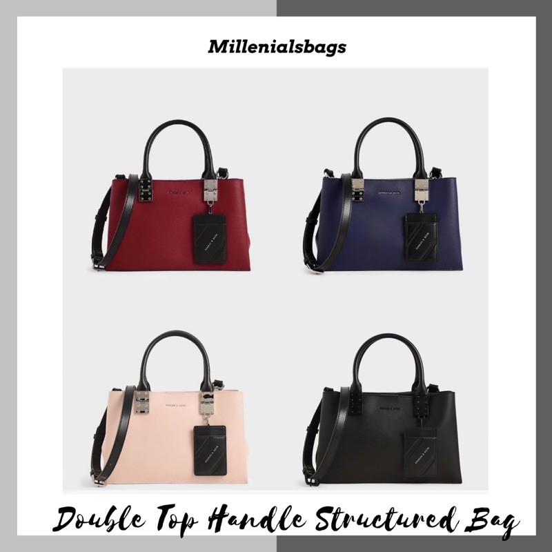 Cnk double top handle structured bag