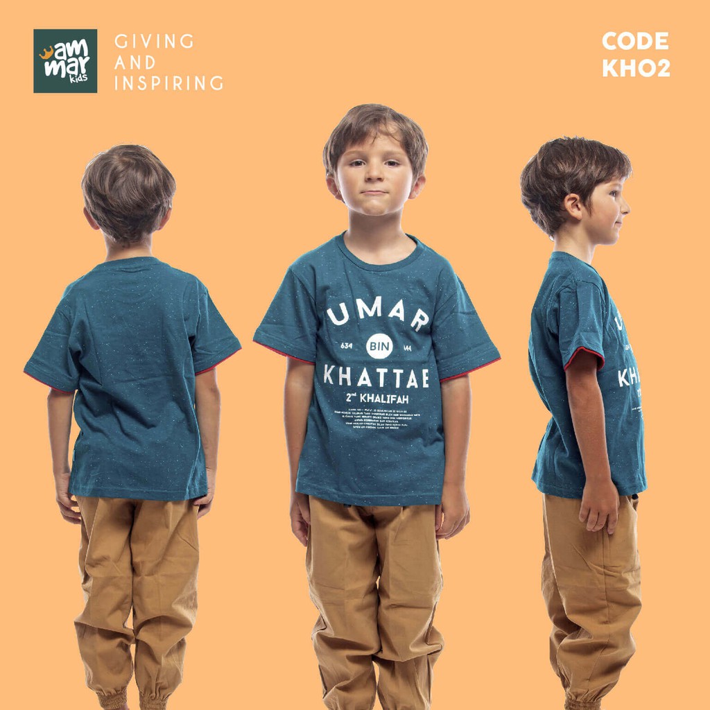 eStore - Kaos Anak Seri Khalifah Ummar Ammar Kids - KH 02 B