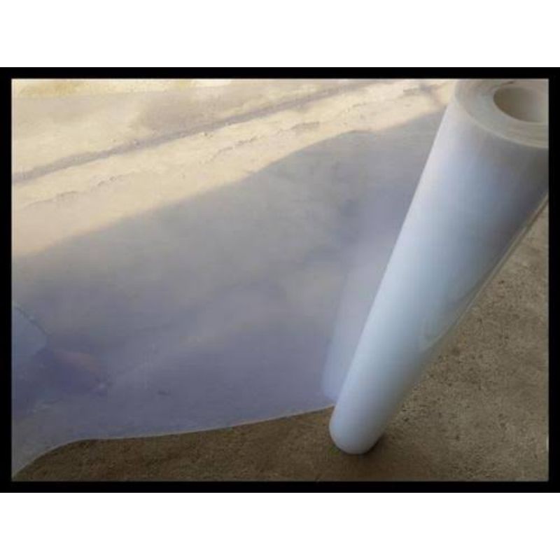 Fiber Pagar Polos 0.6mm Hitam dan Putih Bening Meteran Ready Bandung