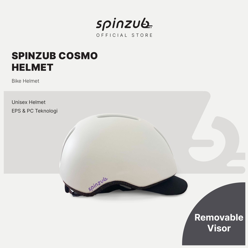 Spinzub Cosmo Urban Helmet Helm Sepeda Scooter Elektronik