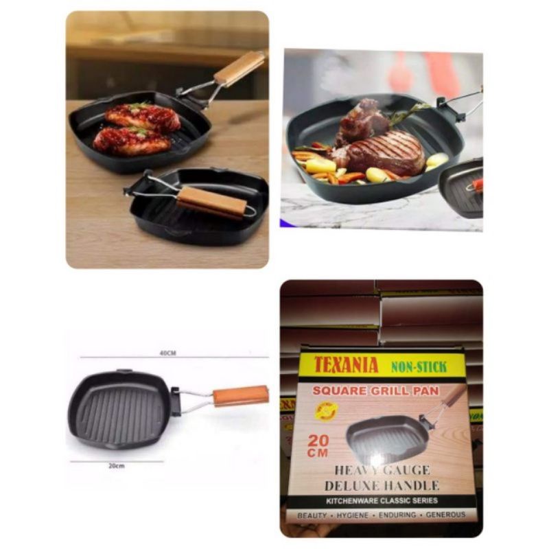 SQUARE GRILL PAN 20Cm - TEXANIA