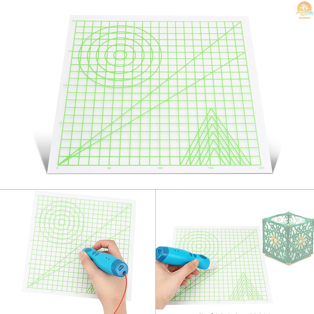 3D Printing Pen Mat Drawing Board with Multi-shaped Basic Template Art Supplies Tool 3D Pen Accessories Gift for Kids Adults