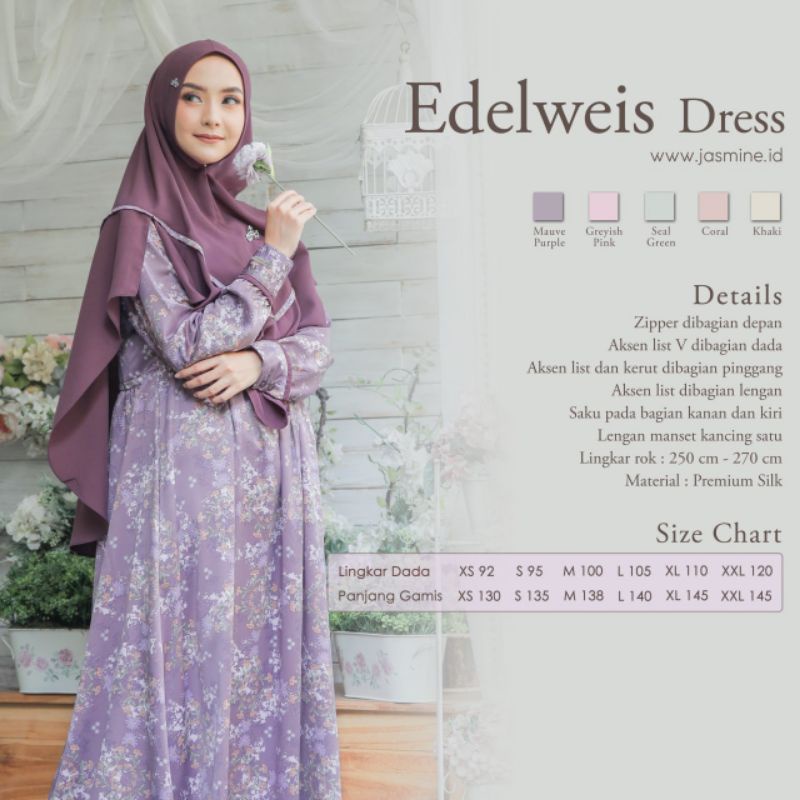 edelweis dress mom and kids by Jasmine READY STOCK
