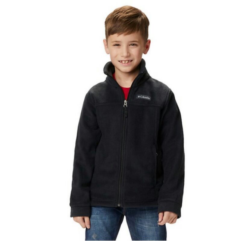 Columbia Kids Fleece Jacket Jaket Anak Toddler Junior Unisex Laki-laki Perempuan Baju Hangat Hitam B