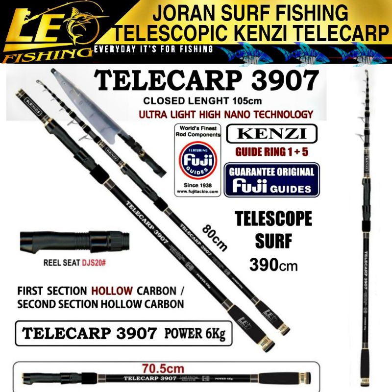 JORAN PANCING KENZI TELECARP 3907 FUJI GUIDES PANJANG TERTUTUP 105CM